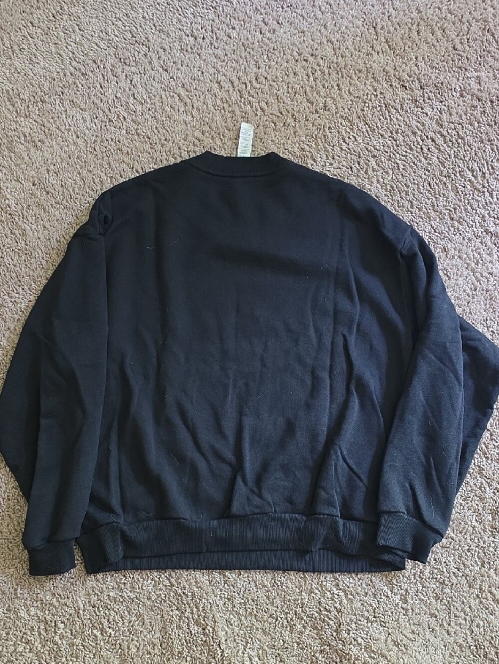 Alo Black Logo Crewneck Sweatshirt & Sweatpants Straight Leg Set Size Medium - Picture 6 of 8